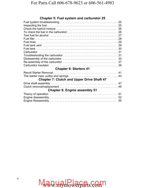 cub cadet 2 cycle trimmer p25 engine troy bilt ryobi repair manual page 4