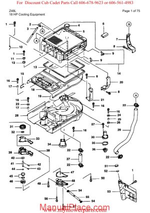 cub cadet parts manual for model z48l page 1