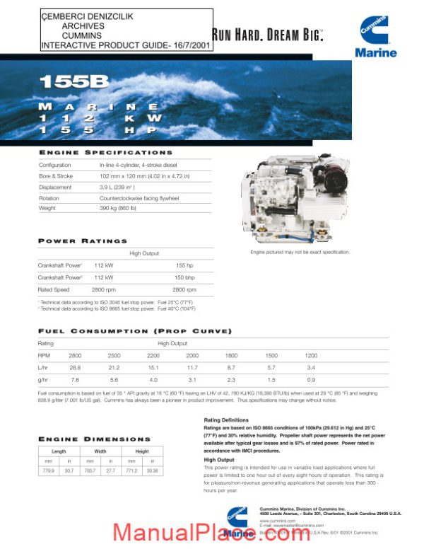 cummins all series engine specifications page 2