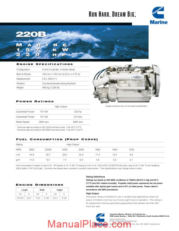 cummins all series engine specifications page 4