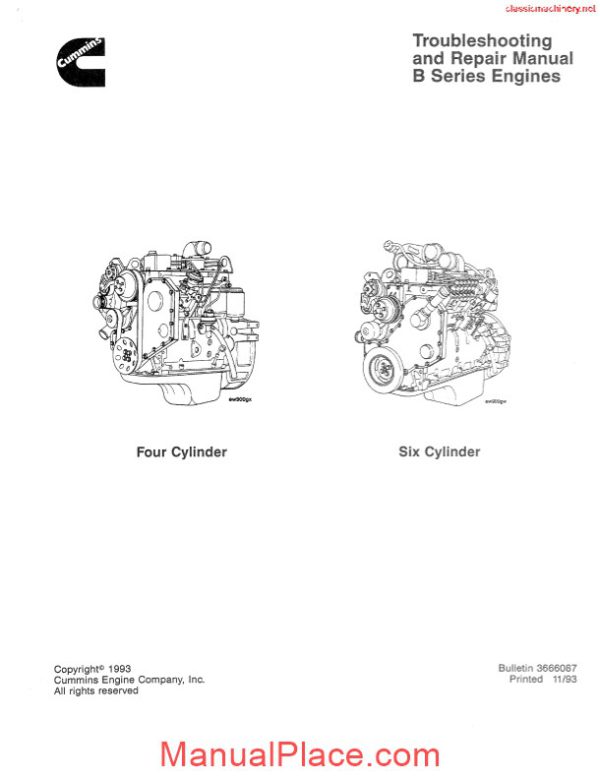 cummins b series troubleshooting and repair manual page 2