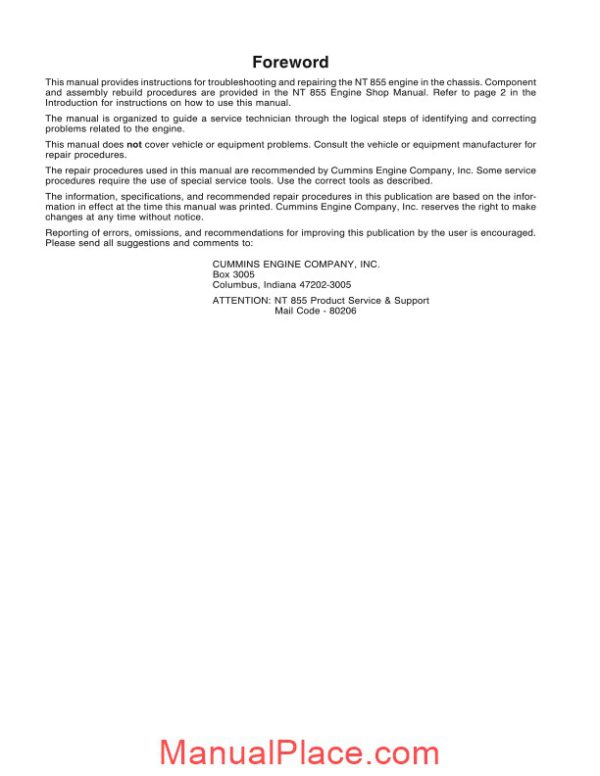 cummins big cam iii big cam iv troubleshooting repair page 2