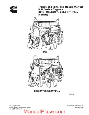 cummins diessel engine m11 troubleshooting and repair manual page 1