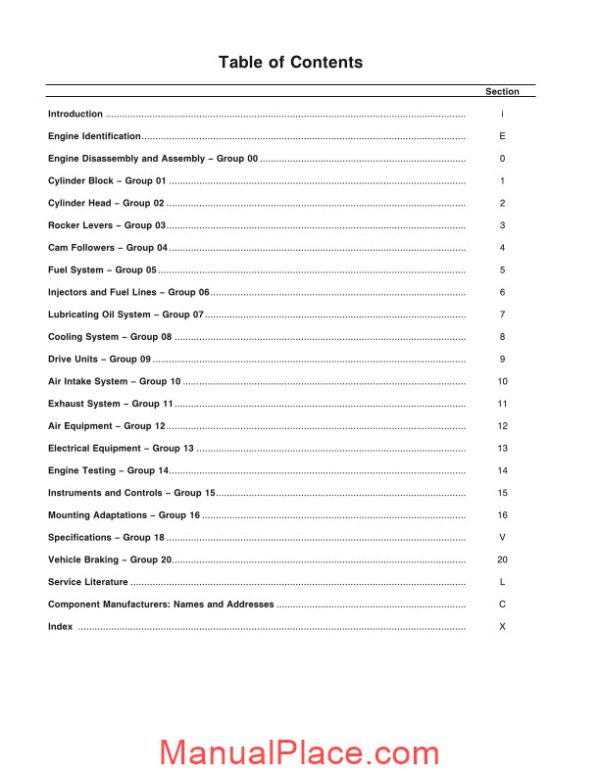 cummins engine l10 series repair manual page 3