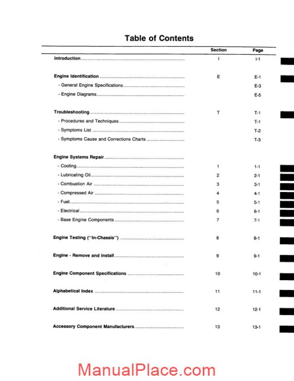 cummins engine l10 troubles manual page 3