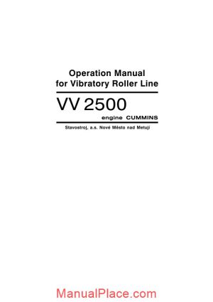 cummins engine vv2504a1 operation manual page 1