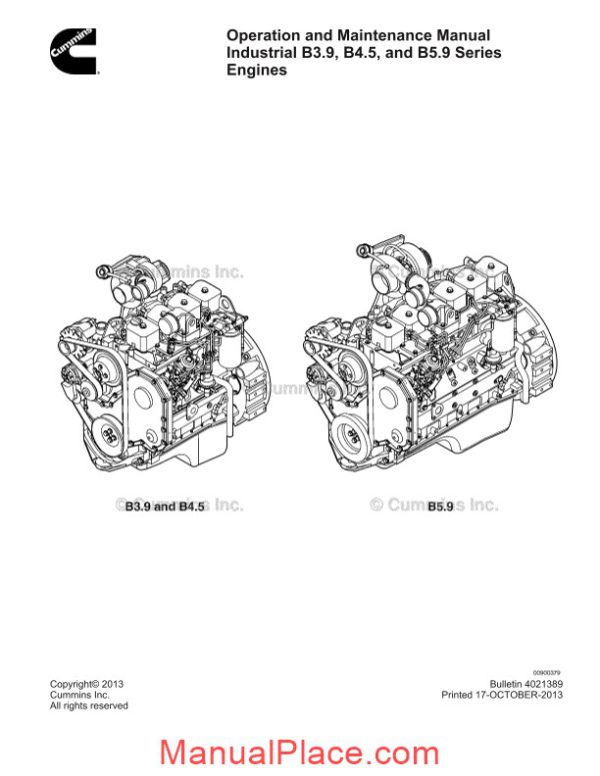 cummins industrial b3 9 b4 5 and b5 9 series engine operation maintenance manual page 2