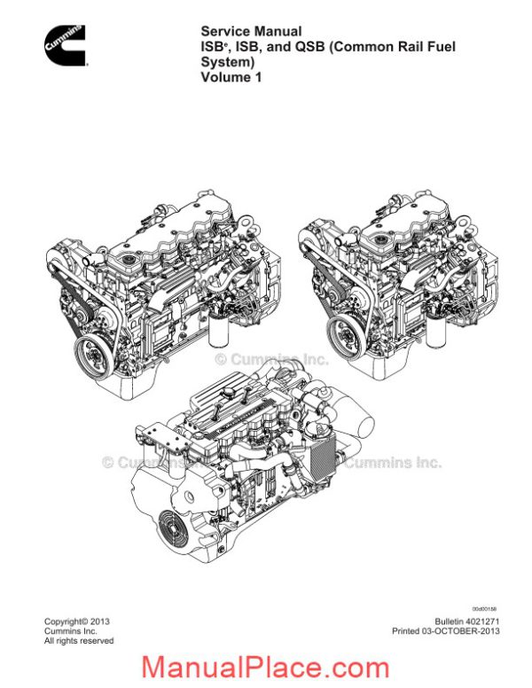 cummins isbe isb and qsb volume 1 service manual page 2