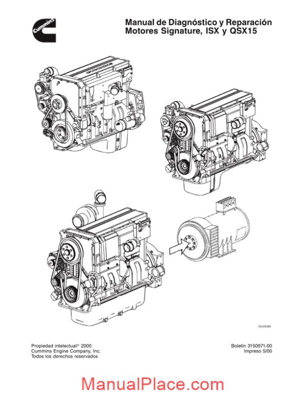 cummins isx qsx15 repair manual 2000 page 1