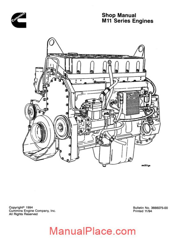 cummins m11 workshop manual 2 page 1