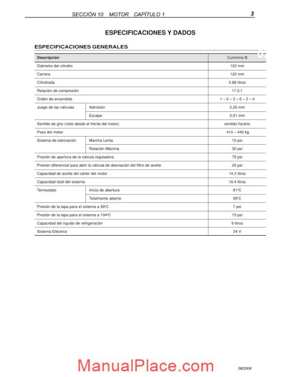 cummins motorlb90 lb110 manual de servicio page 3