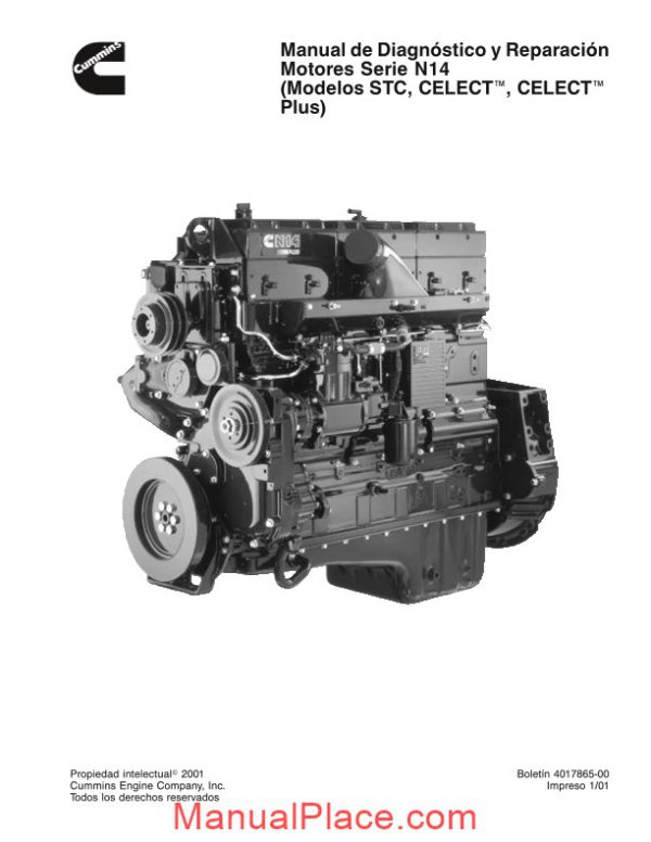 cummins n14 celect y plus diagnostic manual page 1