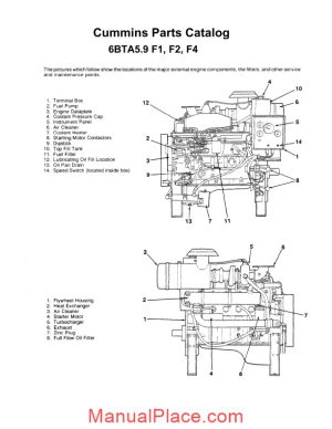 cummins parts catalog 6bta5 9 f1 f2 f4 page 1