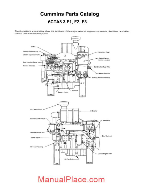 cummins parts catalog 6cta8 3 f1 f2 f3 page 1