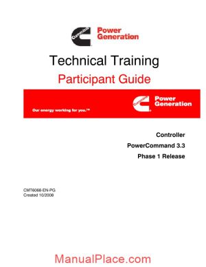 cummins pcc3 3 powercommand controltechnical training page 1