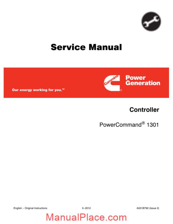 cummins power generation 1301 service manual page 1