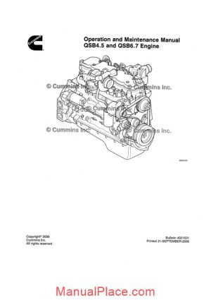 cummins qsb4 5 6 7 engine operation and maintenance manual page 1