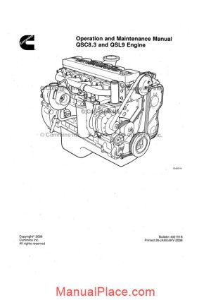 cummins qsc8 3 and qsl9 tier2 engine service manual page 1