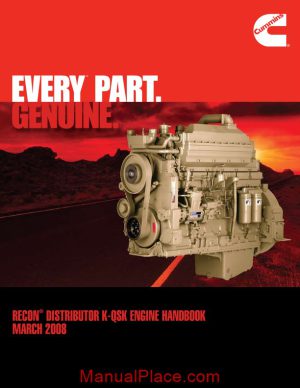 cummins recon distributor k qsk engine handbook page 1
