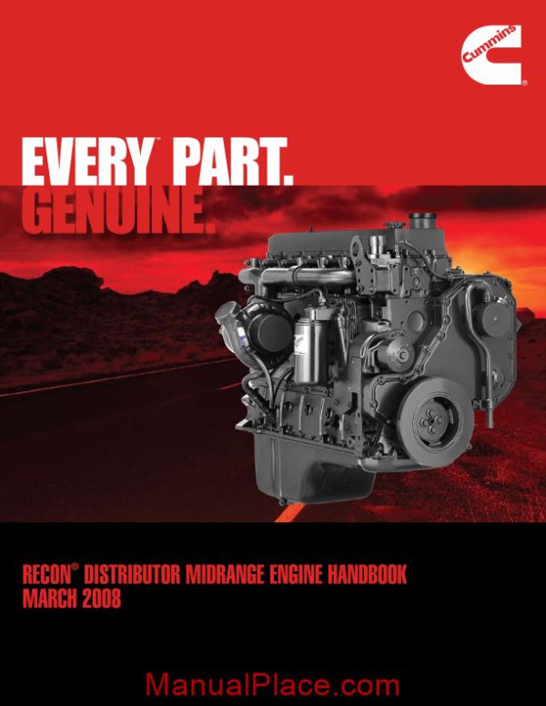 cummins recon distributor midrange engine handbook march 2008 page 1