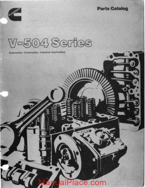 cummins v504 series parts catalog page 1
