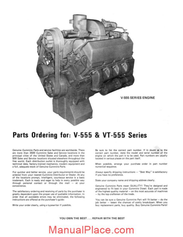 cummins v555 series parts catalog page 3