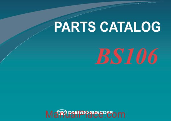 daewoo bs106 chassis parts catalogue page 1