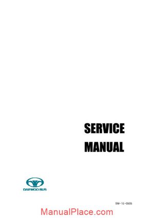 daewoo bus chassis service manual page 1