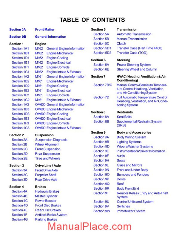 daewoo korando service manual page 4