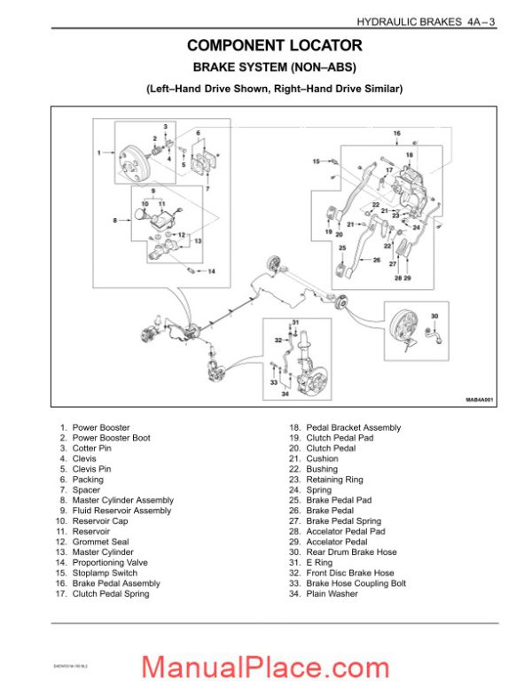 daewoo matiz 2000 2013 hydraulic brakes page 3