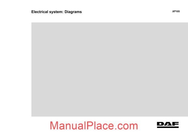 daf 105 electrical wiring diagram page 1