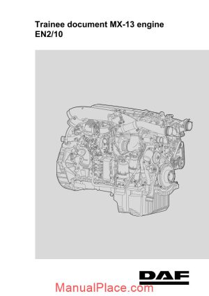 daf truck trainee document mx 13 engine en210 page 1