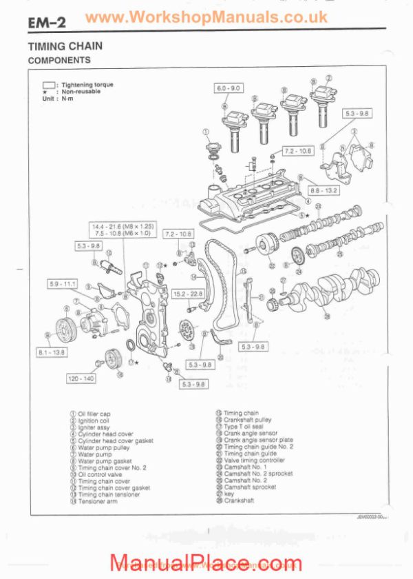 daihatsu terios engine mechanical service manual page 2