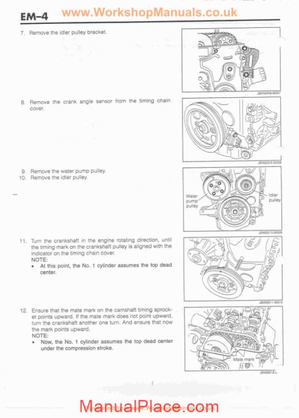 daihatsu terios engine mechanical service manual page 4