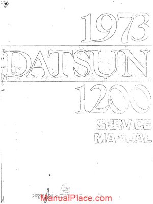 datsun 1200 1973 service manual page 1