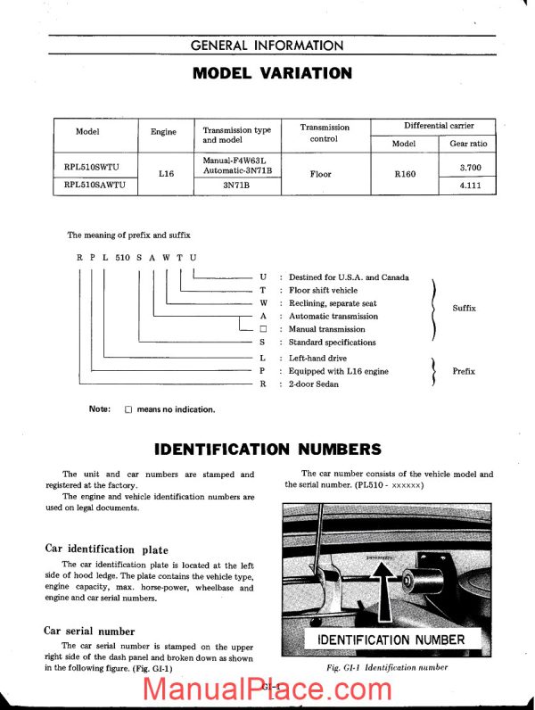 datsun 1600 service manual series 510 page 4