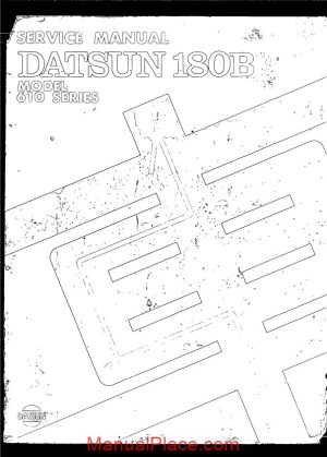 datsun 180b model 610 series service manual page 1