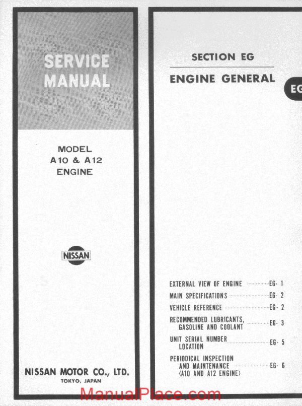 datsun service manual model a10 a12 page 4