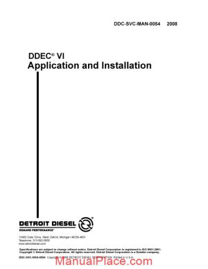 detroit diesel ddec vi application and installation manual page 1