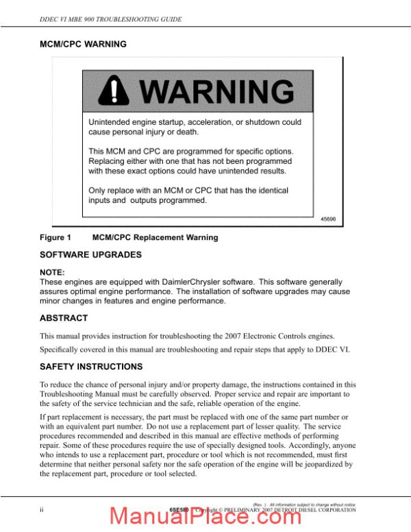 detroit diesel ddec vi mbe900 troubleshooting guide page 4