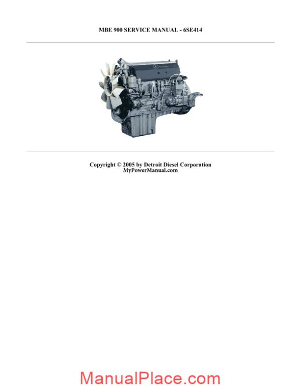 detroit diesel mbe 900 epa04 service manual page 1