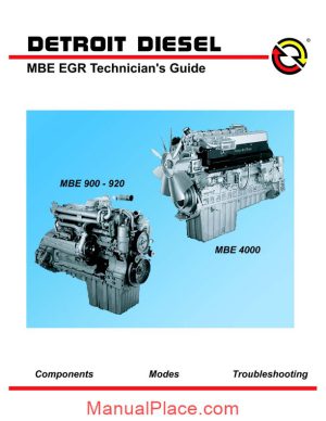 detroit diesel mbe egr 900 920 400 technician guide page 1