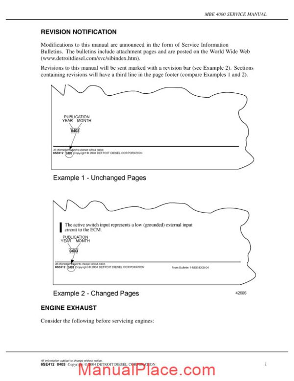 detroit diesel mbe4000 service manual page 3