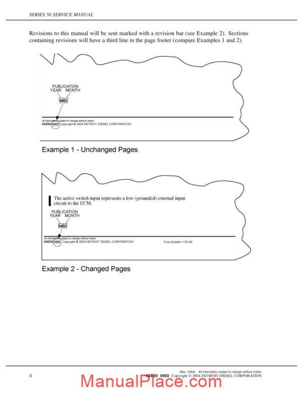 detroit diesel series 50 service manual 6se50 page 4
