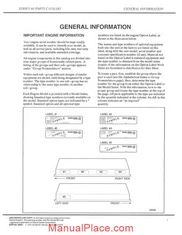Detroit Diesel Series 60 Parts Catalog Service Manual Download