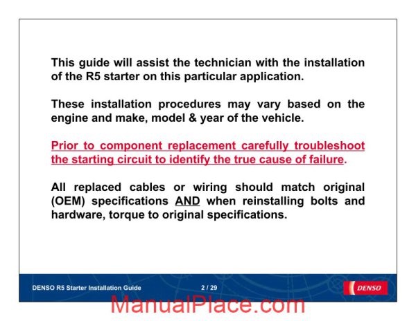 detroit diesel series 60 starter installation guide page 2