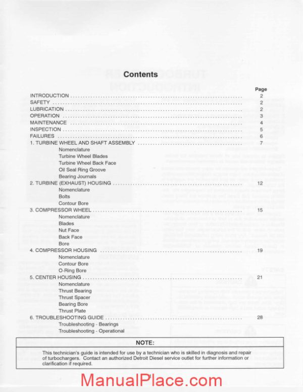 detroit diesel turbocharger technicians guide page 4