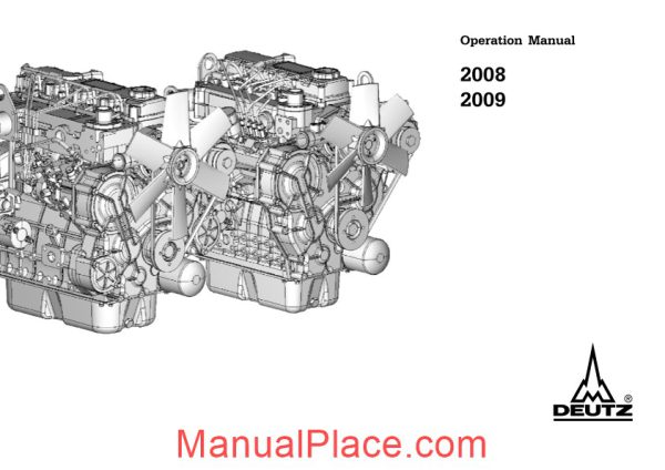 deutz 2008 2009 operation manual page 1