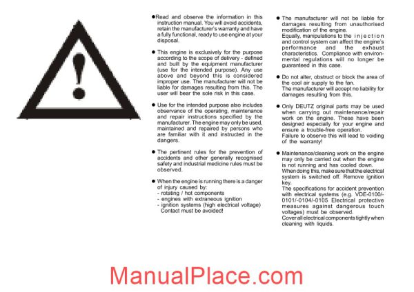 deutz 2008 2009 operation manual page 2