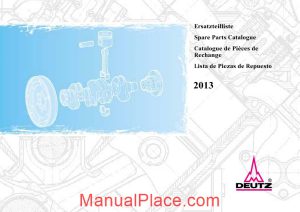 deutz 2013 spare parts catalogue page 1